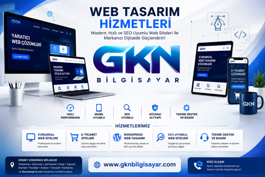Gaziantep Web Tasarım Hizmetleri